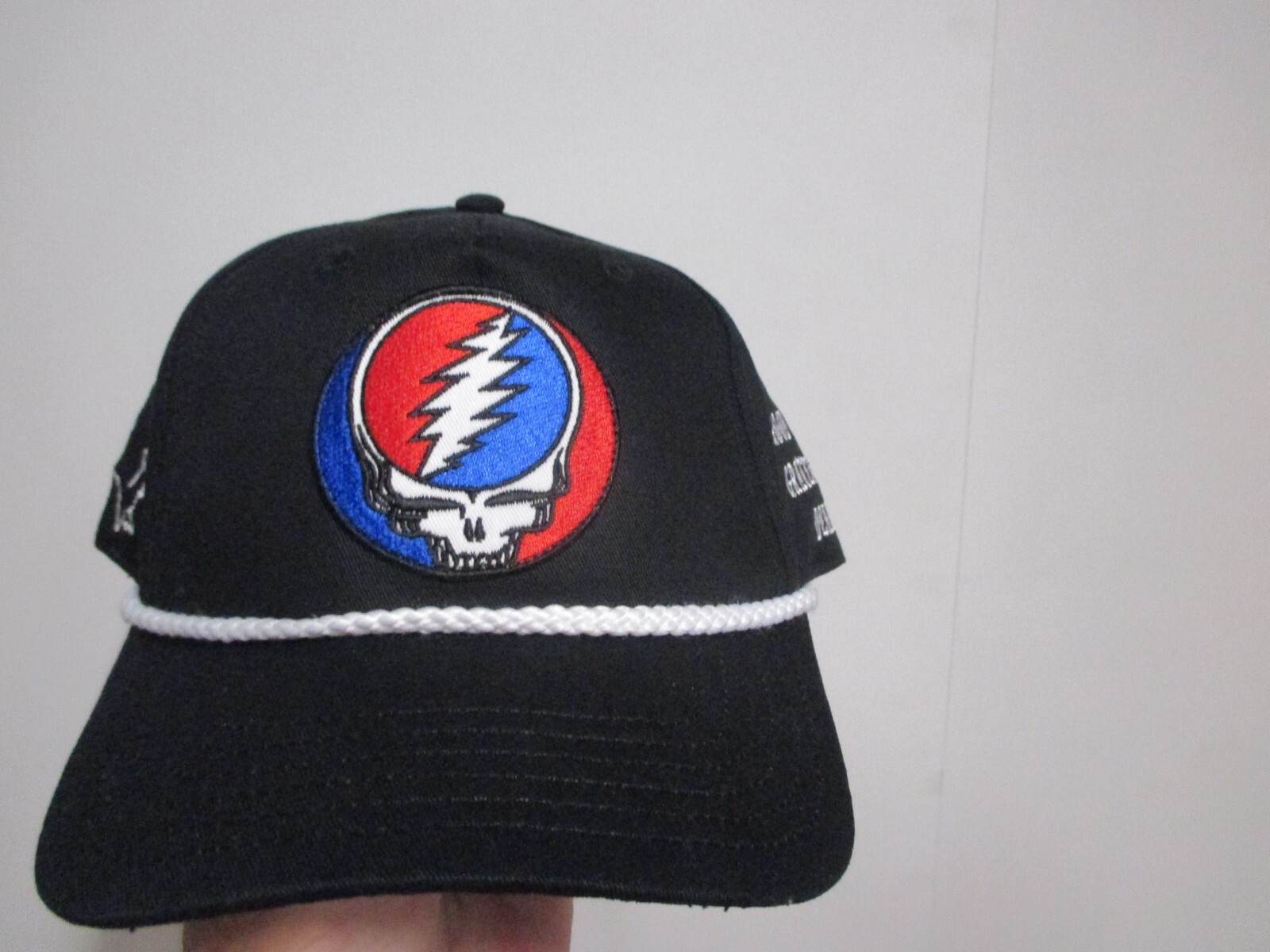 GRATEFUL DEAD ADULT SNAPBACK CAPTAINS BASEBALL HAT (ADJUSTABLE) NWT BLACK RARE!!
