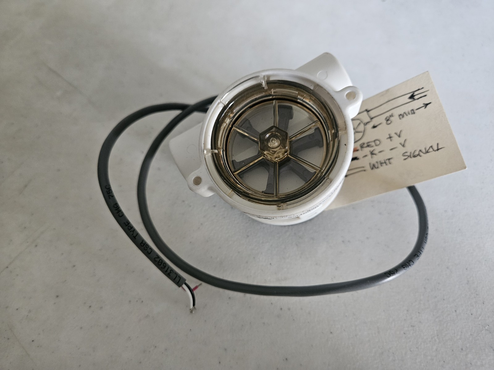 Gems Sensors 155481 RFO Type Flow Rate Monitor, 1.5-20GPM, 4.5-24VDC, 1/2in NPT