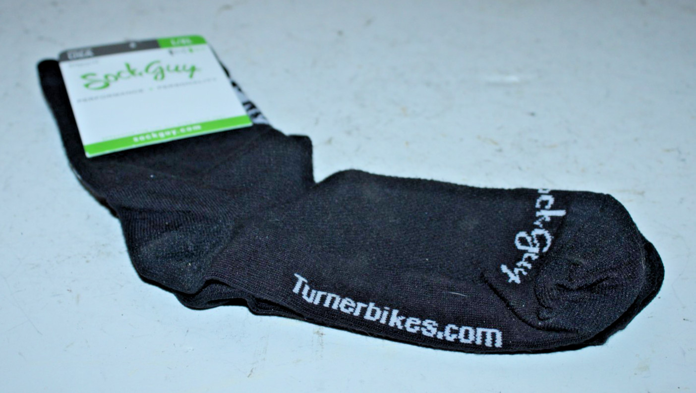 Sock Guy Cycling Socks Large/X-Large Black Stretch to Fit M9-13 W10-14 NWT Cafe~