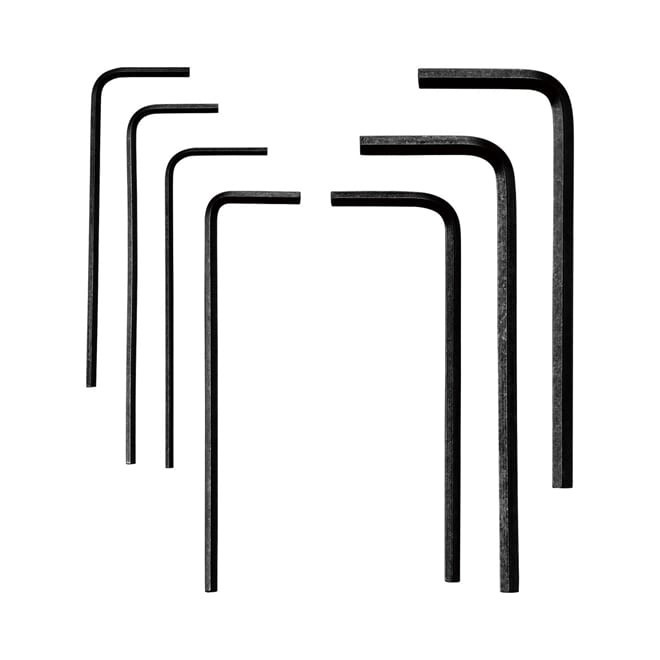Hozan W-91 Metric Hex Key Wrench Set (7pc) -- Stock in USA/Quick Ship!