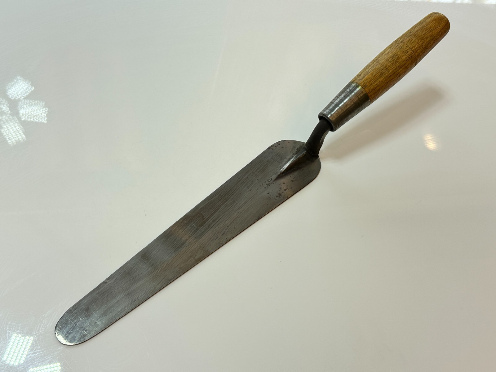 W. Rose Tools USA (NOS New Old Stock) Narrow 11" x 2" Brick Trowel, Wood Handle