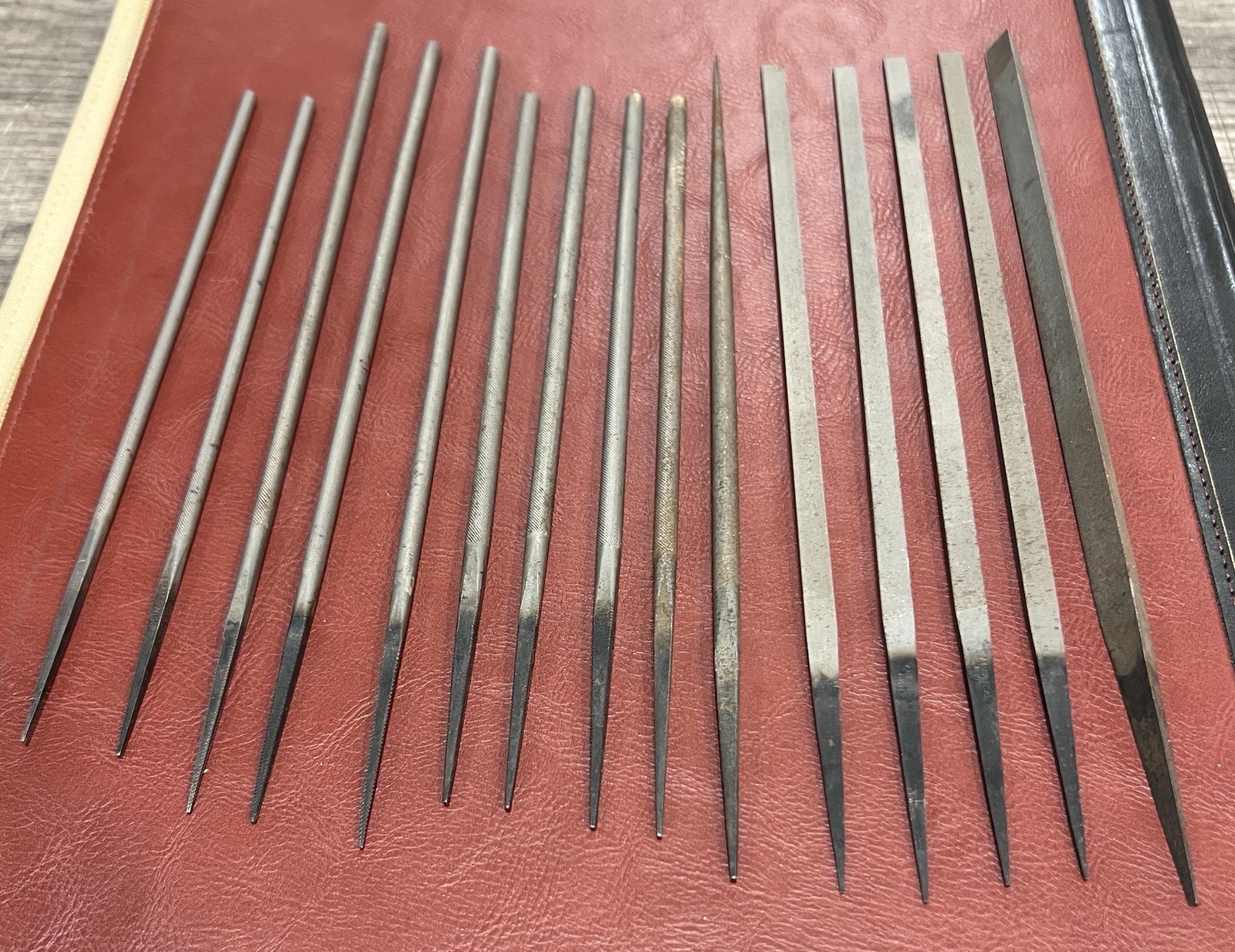 Vintage Set of 15 American Swiss Hand Files Various sizes & styles See pics