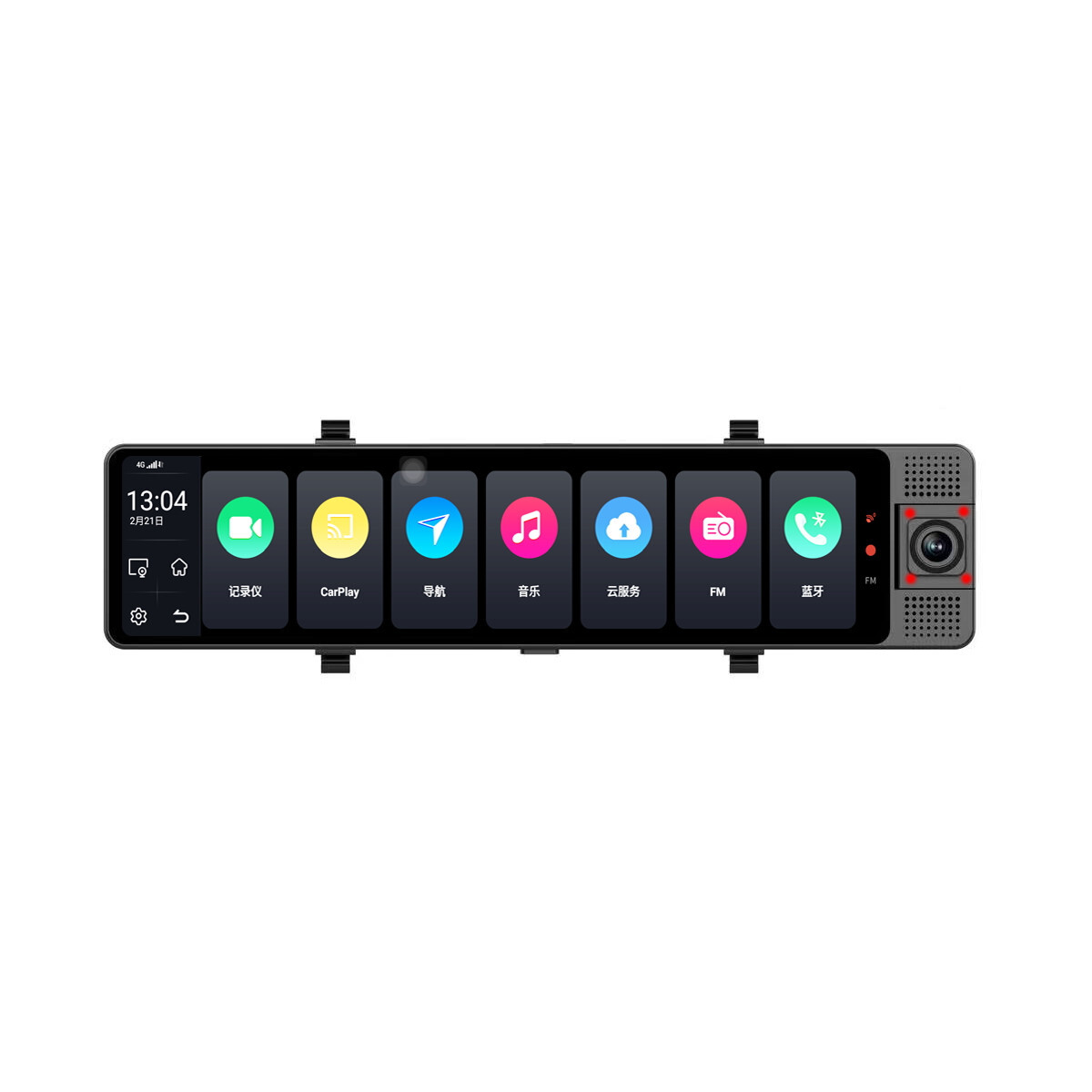 Car DVR Driving Video Recorder Cameras Night Vision BT For Carplay Android Auto