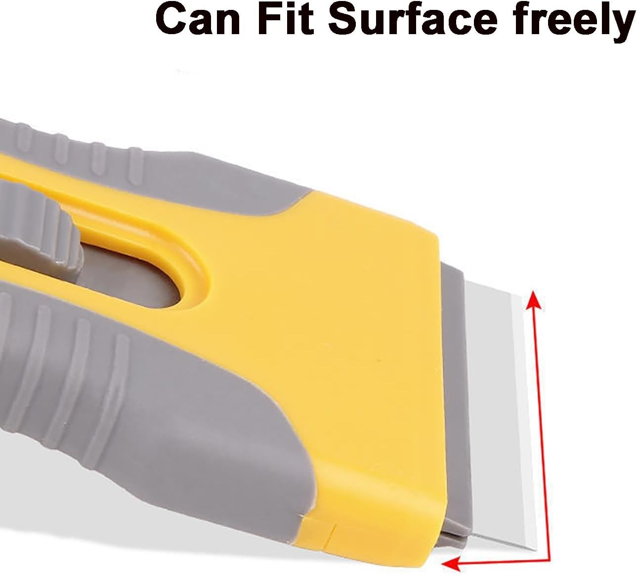 Plastic Razor Blade Scraper Tool, 2 Pcs Razor Scraper with 20 Pcs Plastic Blades