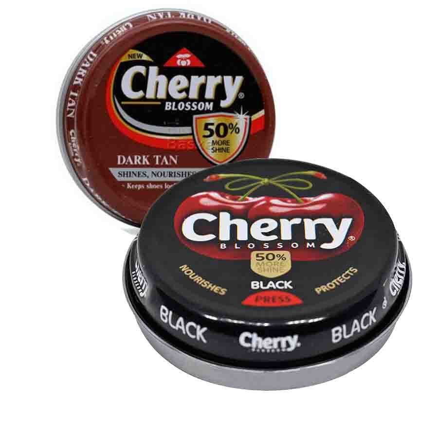 Cherry Blossom  Shoe Polish  Black and Brown, 40g each