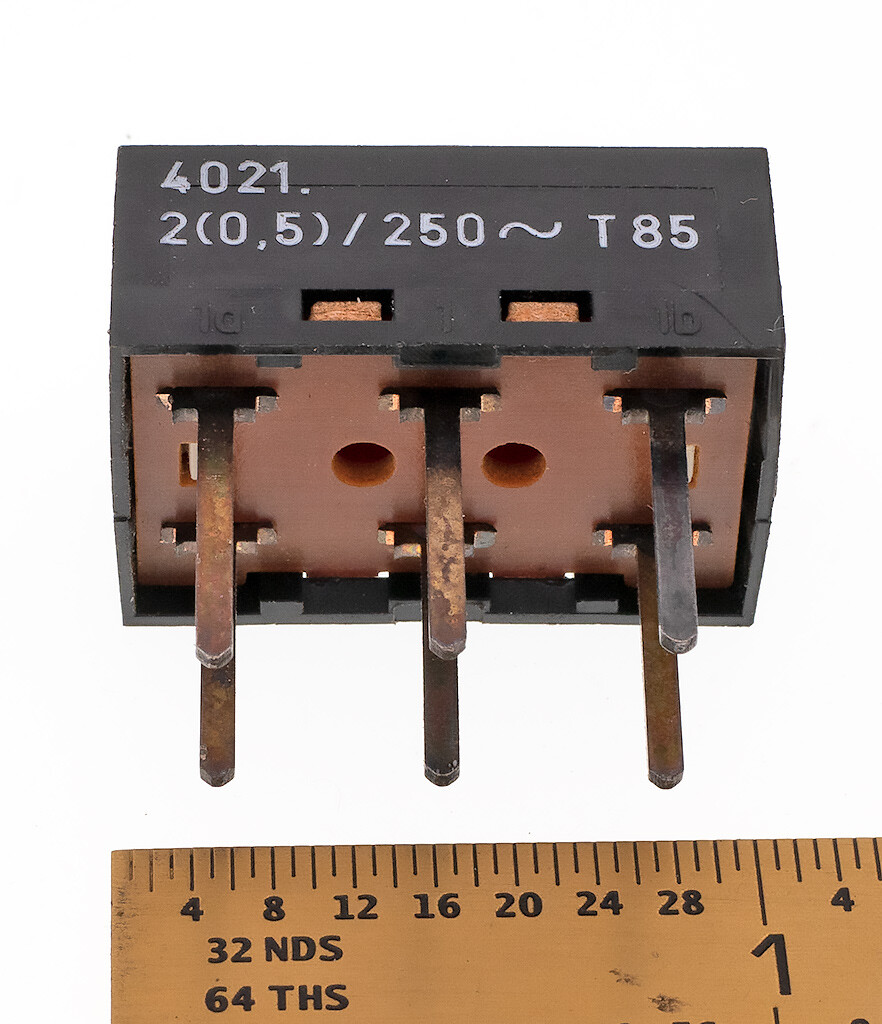 Marquardt 4021 DPDT Voltage Selection Slide Switch, NOS