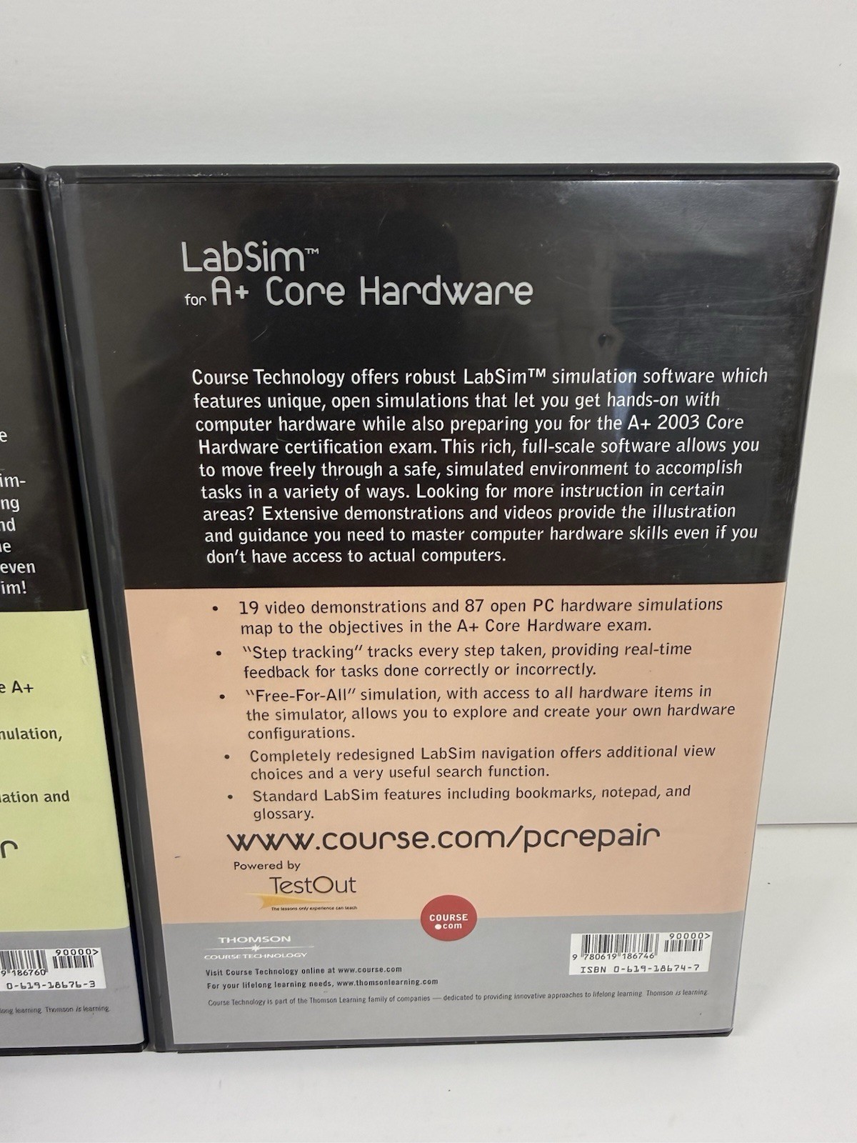 LabSim for A+ Operating Systems Technologies / Core Hardware by TestOut Thomson