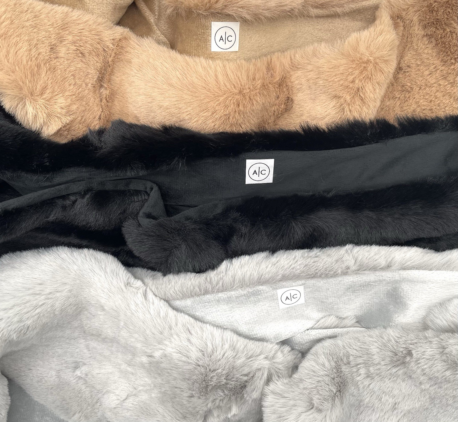 A | C Super Soft & Warm Infinity Loop Cross Closure Scarf 3 Colors NEW