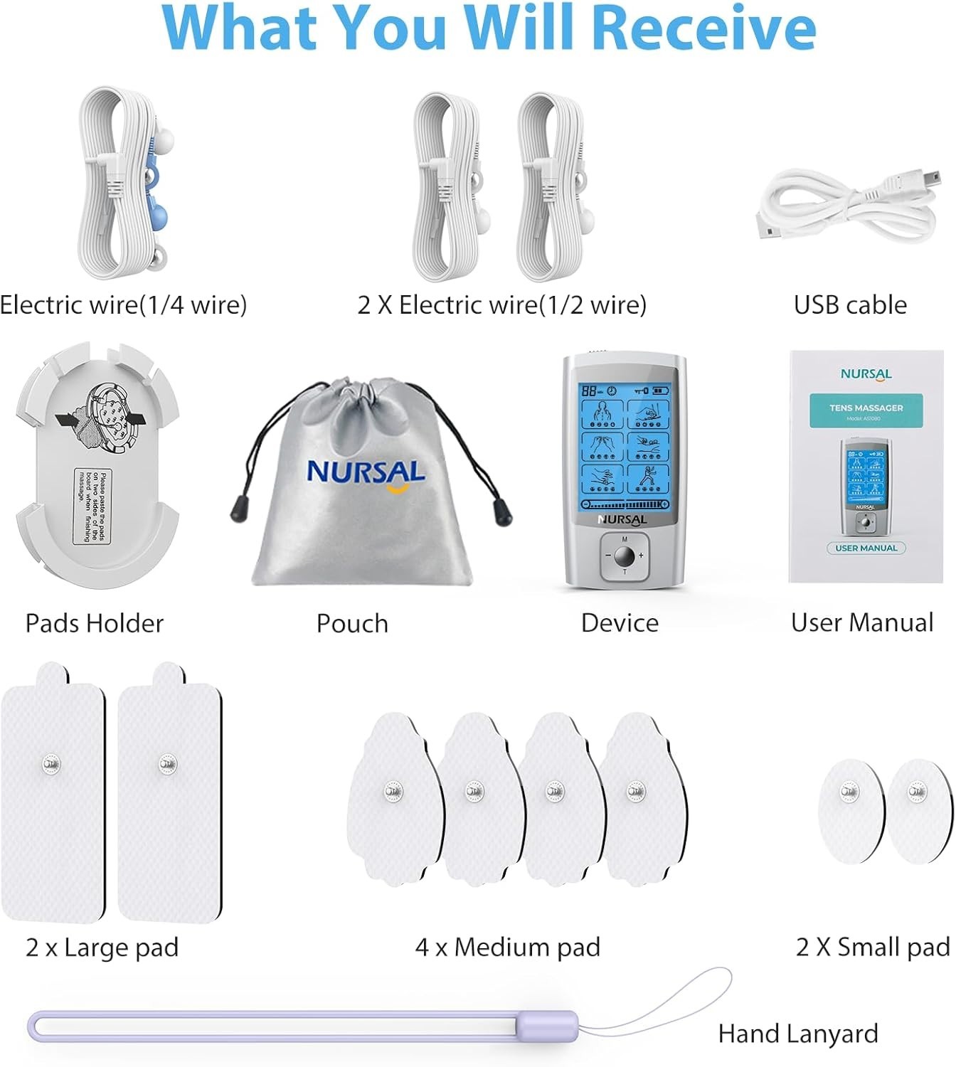 24 Modes TENS Unit Muscle Stimulator with Continuous Stimulation, Rechargeabl...