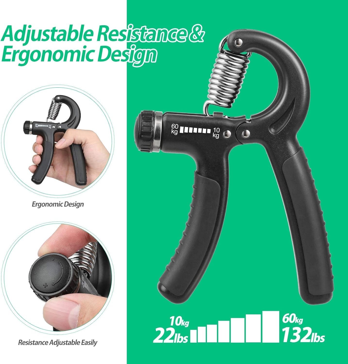 Lightweight & Portable Grip Strength Trainer - Ideal for Home or Office Workouts