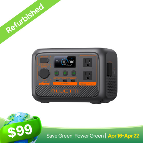 BLUETTI AC2P 300W 230.4Wh Portable Power Station Lightweight for Camping