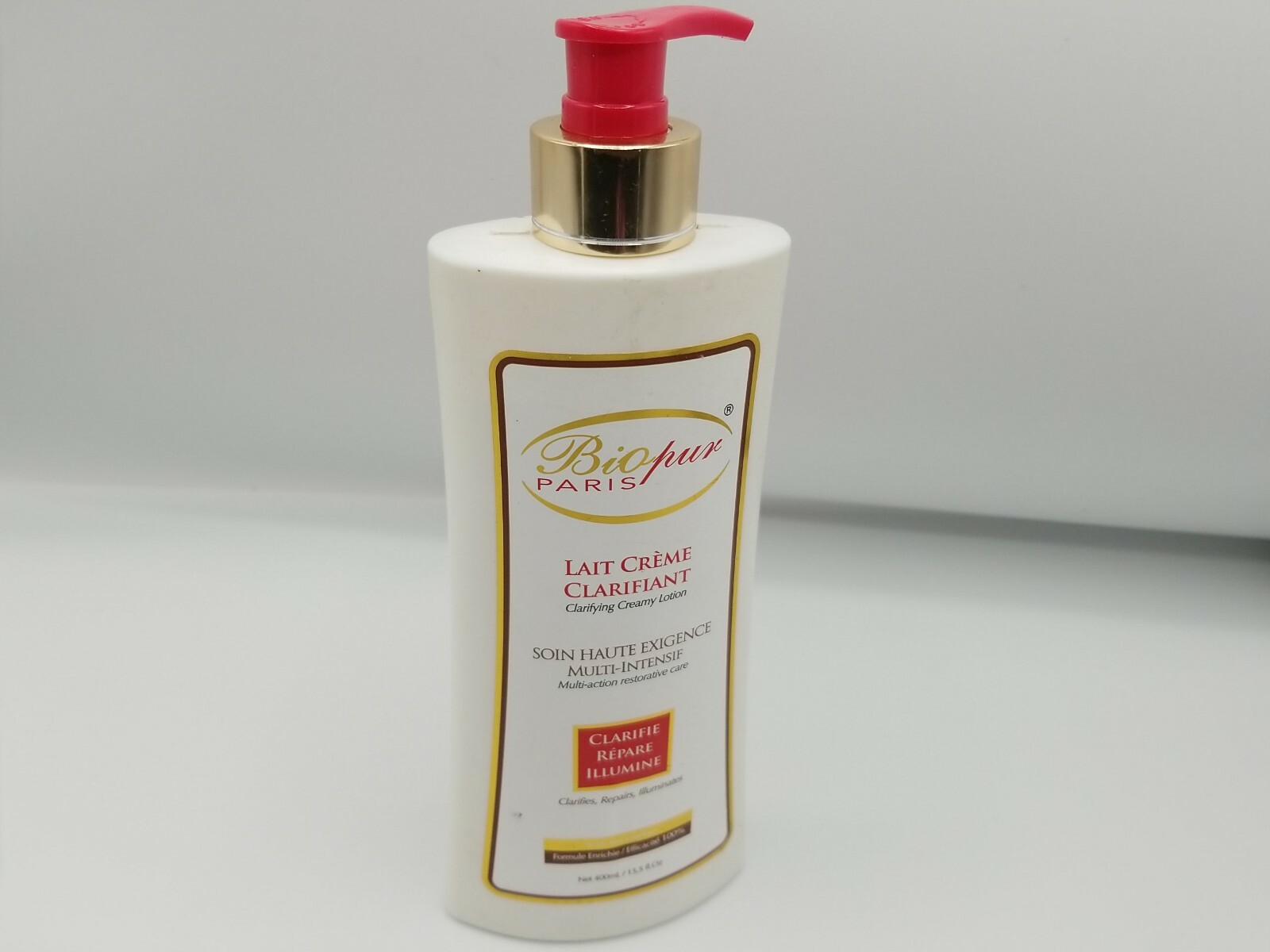 BIOPUR PARIS LAIT CREME CLARIFIANT SOINS HAUTE EXIGENCE 400ML.