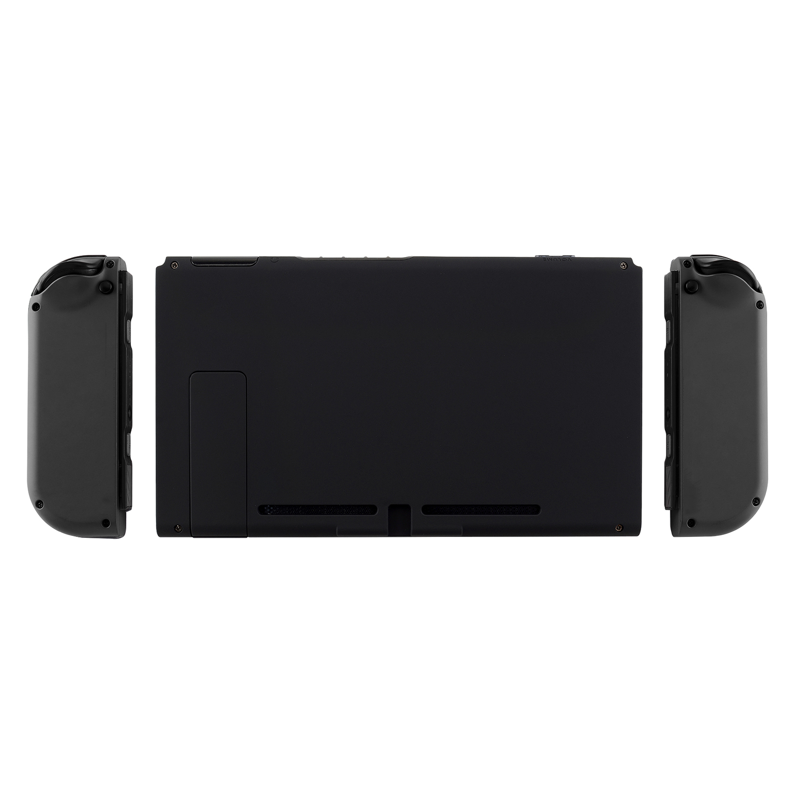 Soft Touch Black Back Plate Housing Shell for Nintendo Switch Handheld Console