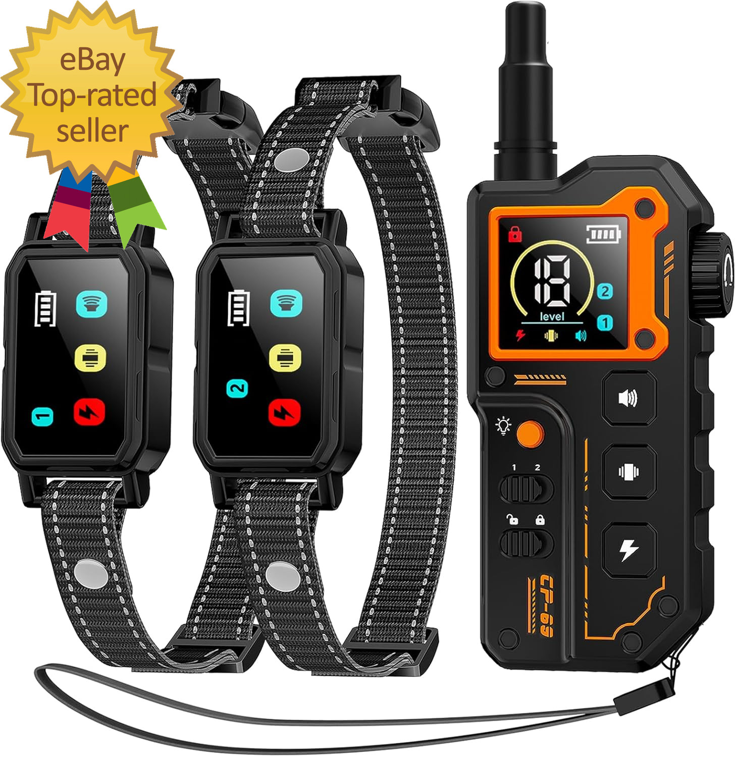 AI Dog Shock Collar 2 Dogs (10-120Lbs) - 3300FT Dog Training Collar with Remote,