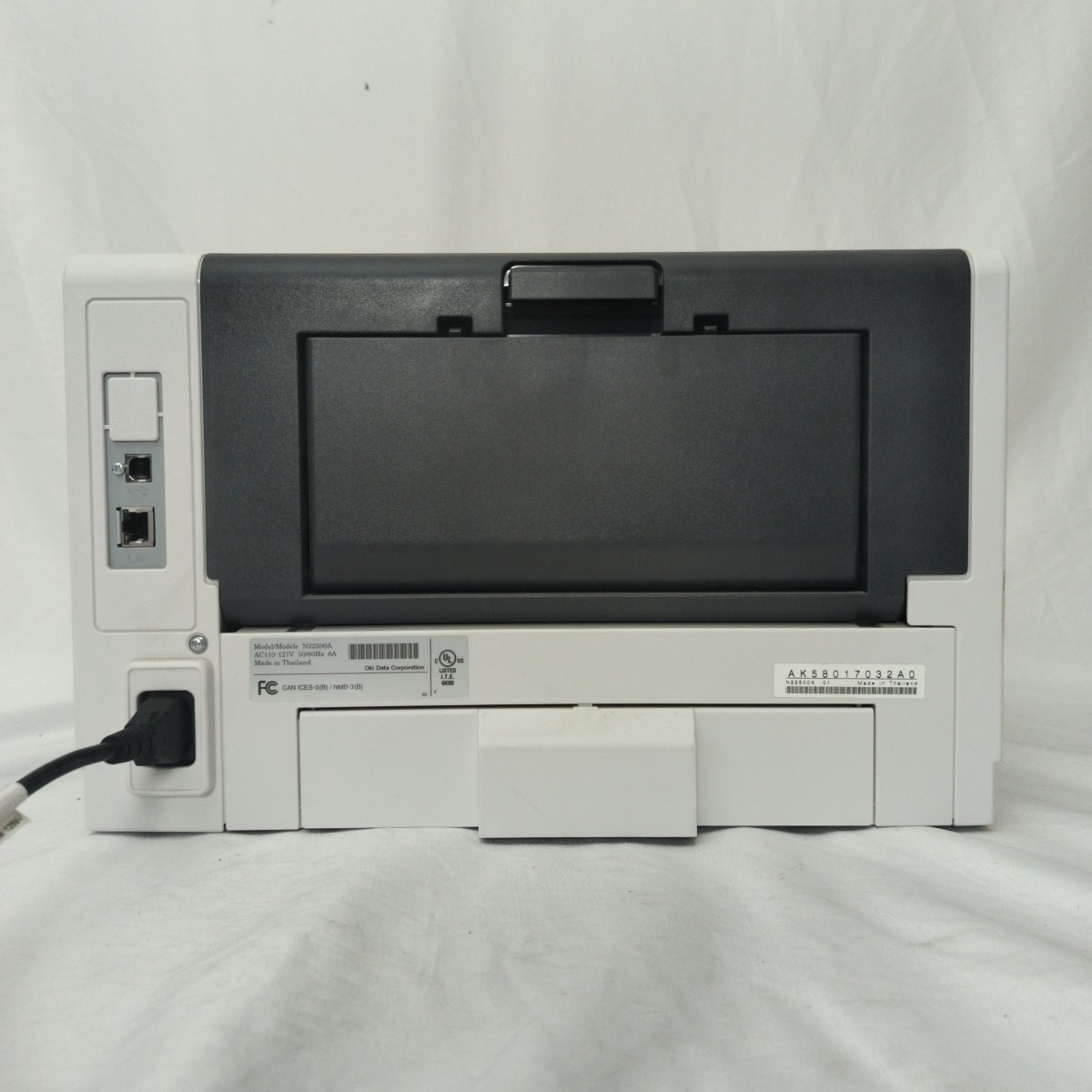 Oki B412 N22500A Networkable Duplex Monochrome Laser Printer W/ Cord