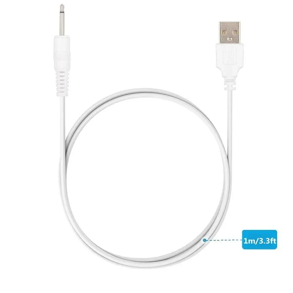 USB DC 2.5mm Charger Cable Cord for Rechargeable Massager Universal USB Power