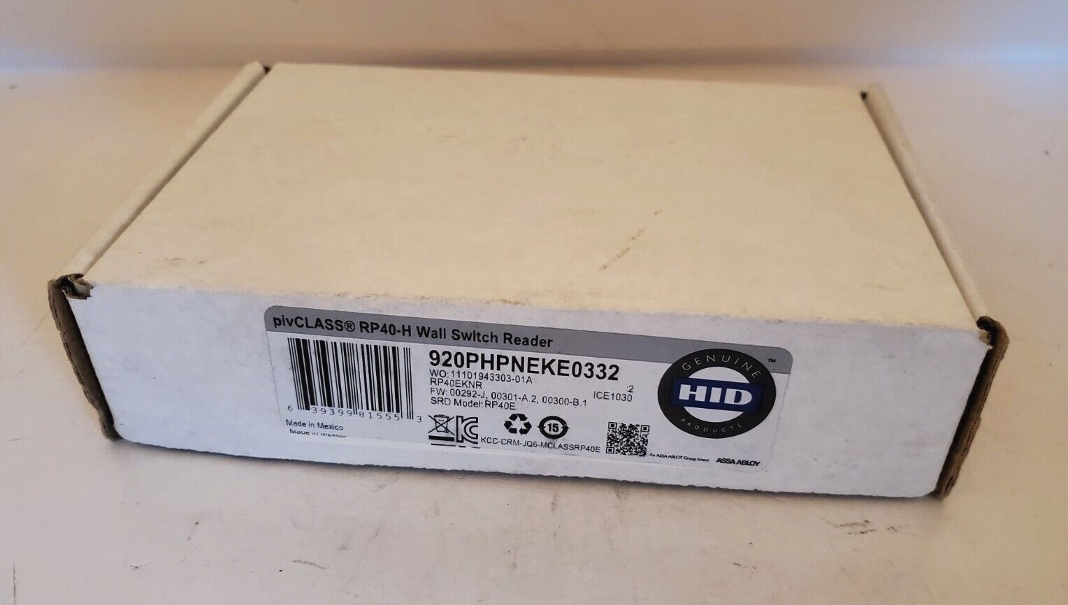 pivCLASS RP40-H Wall Switch Reader 920PHPNEKE0332 RP40E
