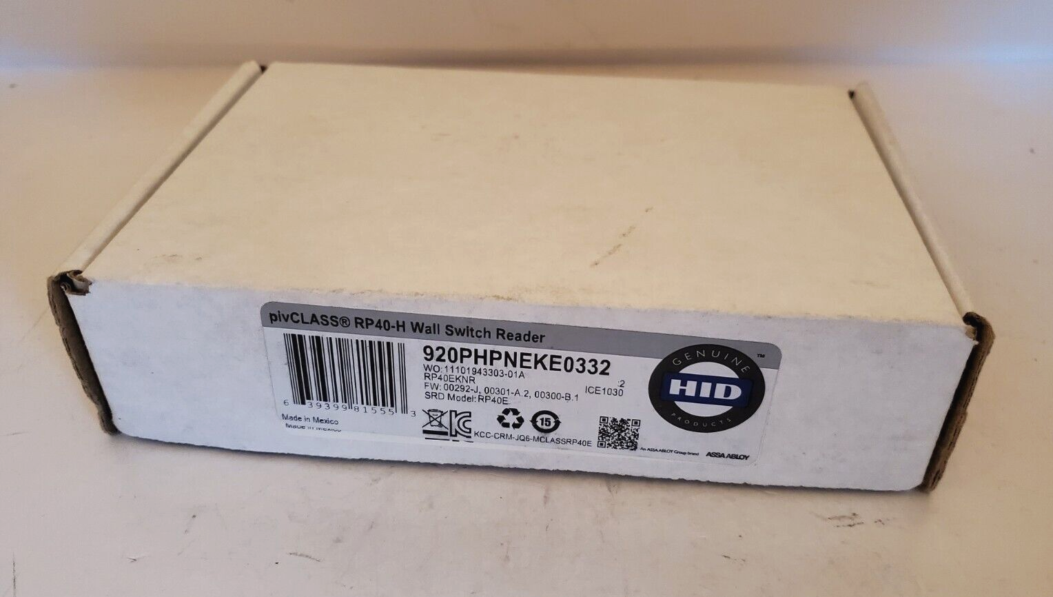 pivCLASS RP40-H Wall Switch Reader 920PHPNEKE0332 RP40E