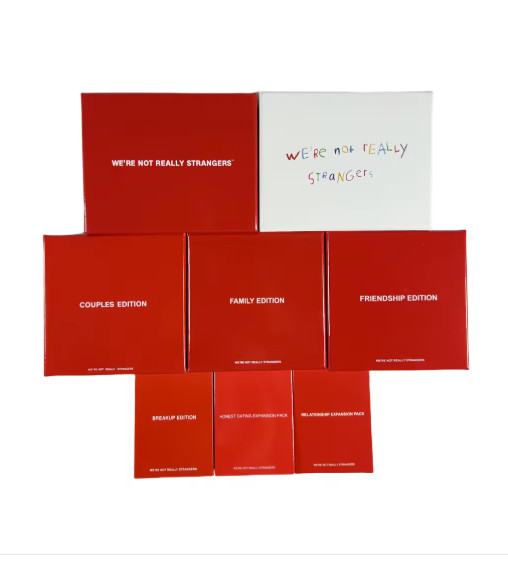 WE'RE NOT REALLY STRANGERS Card Game Friendship Family Couples