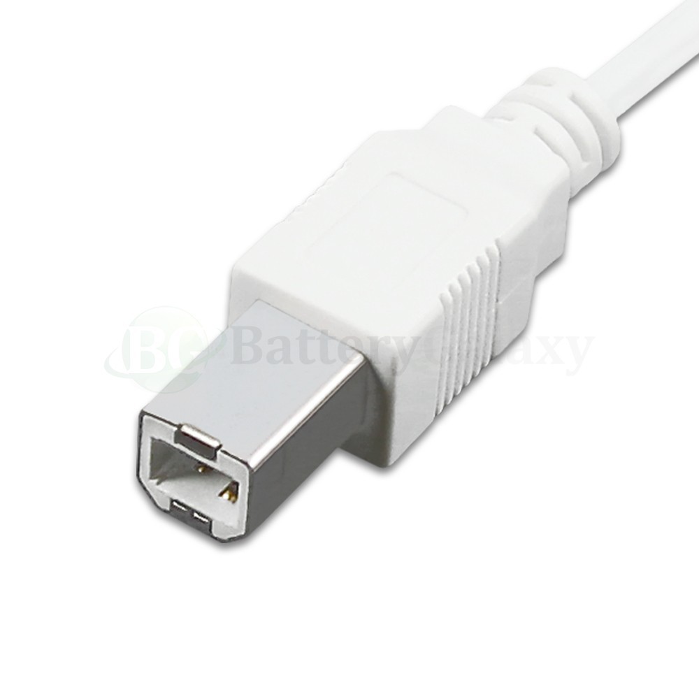 USB 2.0 Printer Cable Cord 6ft USB A to B White