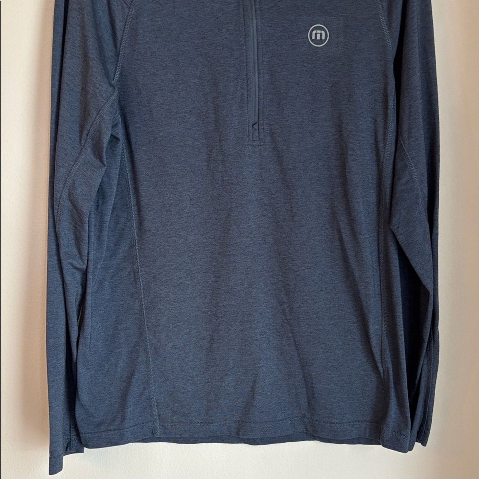 Travis Mathew Dark Blue Pullover men golf quarter zip lightweight performance S