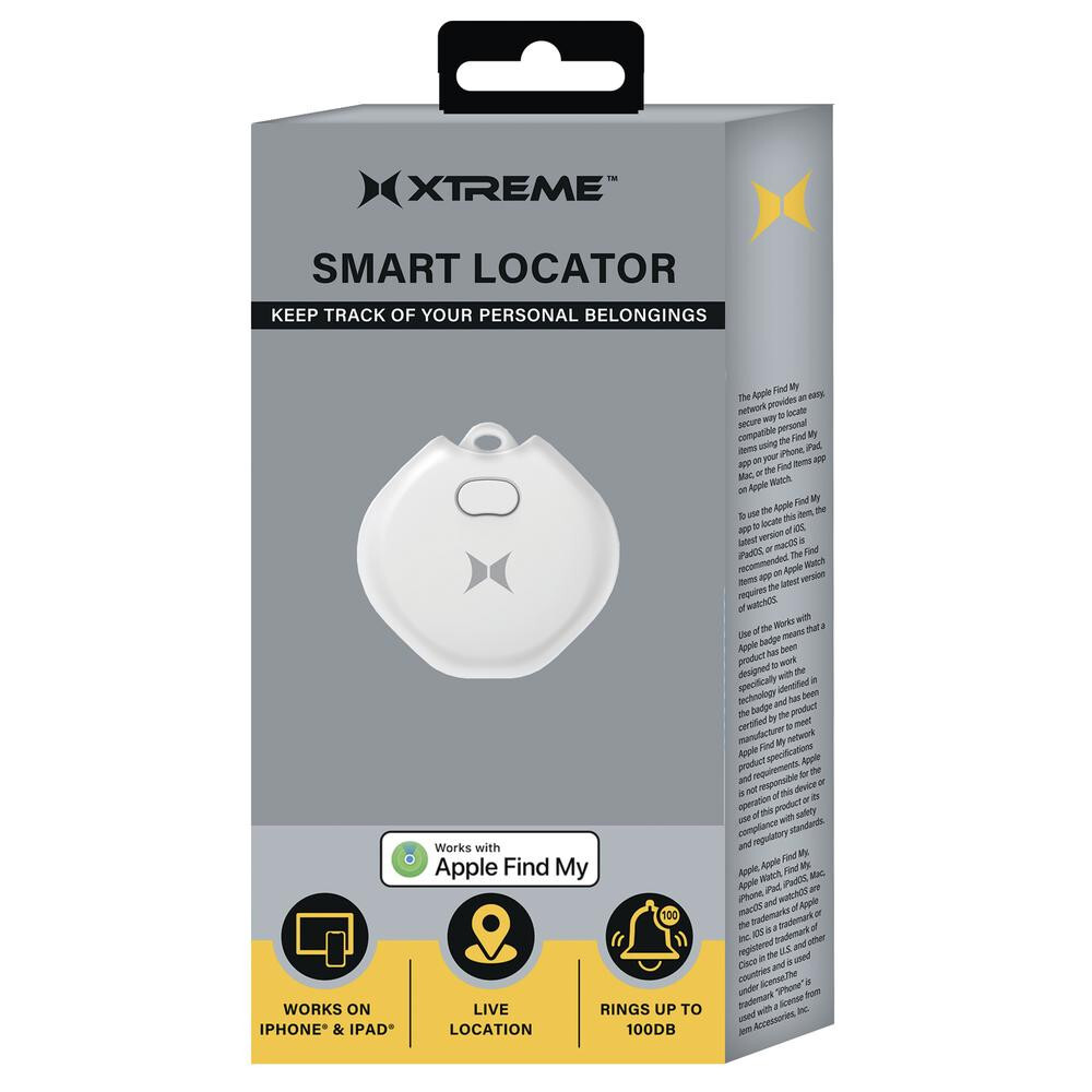 XTREME TECH Smart Locator Tag ( Works with Apple Find My. iPhones & Tablets)