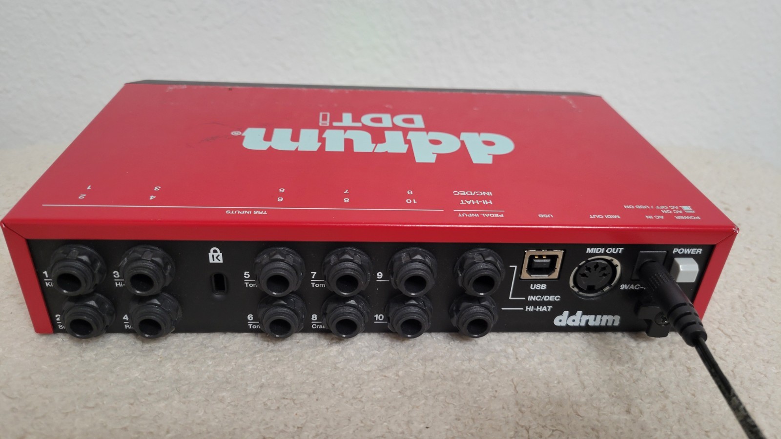 Ddrum DDTi USB/MIDI Drum Trigger Interface Percussion Pad Controller