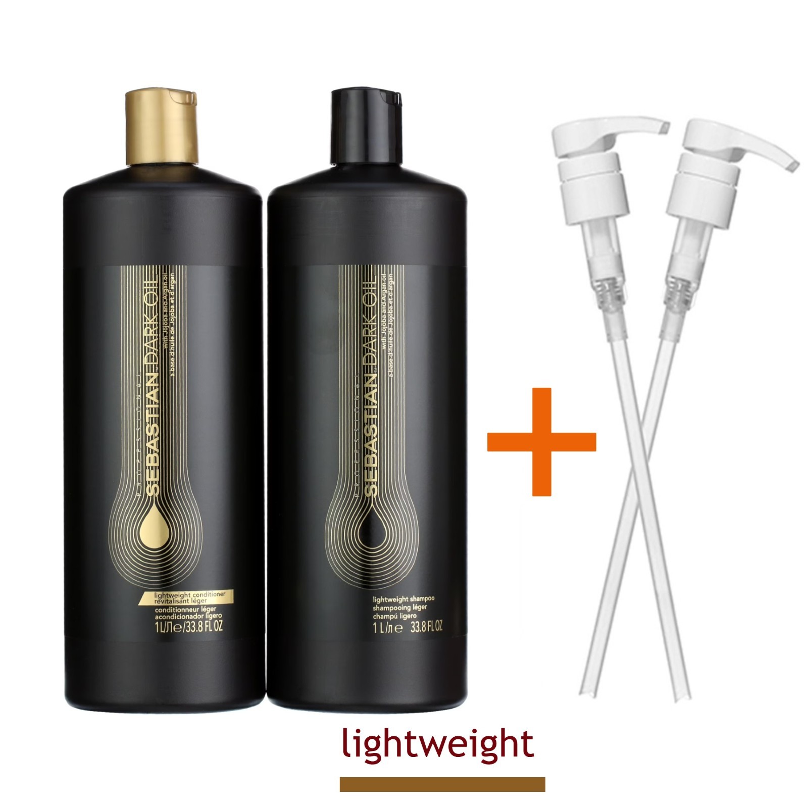 Sebastian Dark Oil Lightweight Shampoo & Conditioner 33.8 fl. oz. plus 2 Pumps