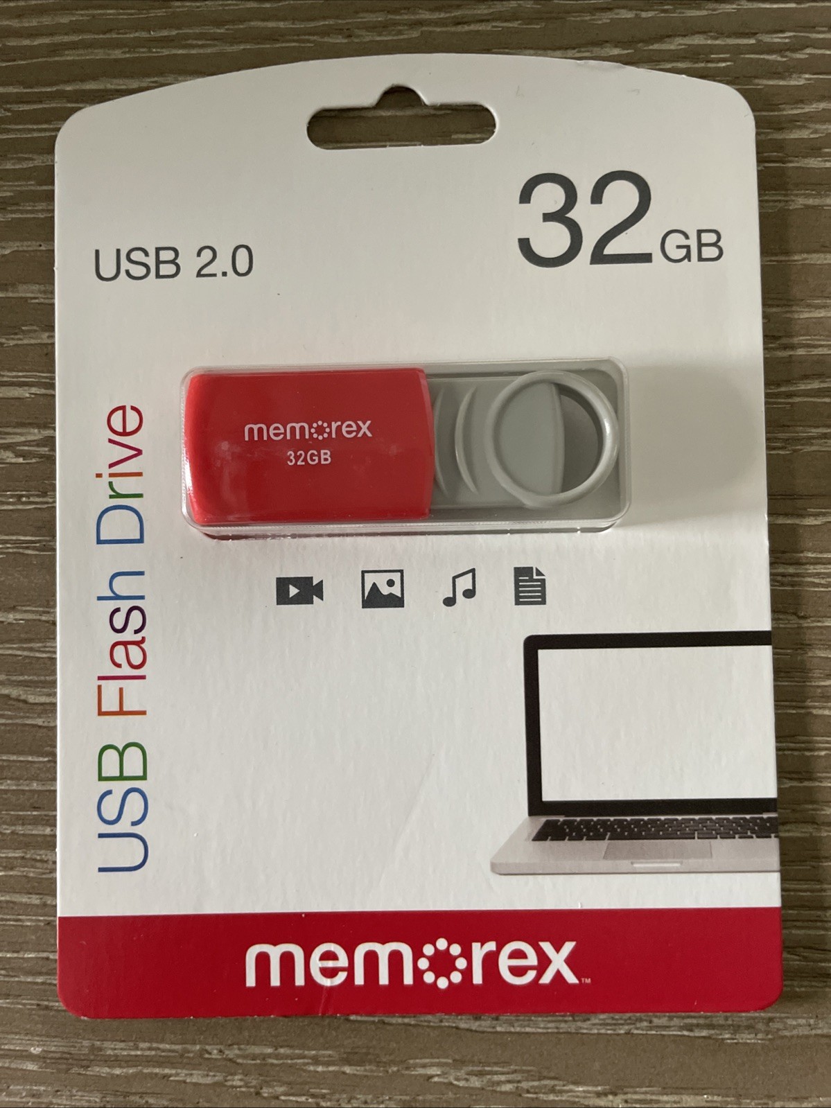 Memorex USB 2.0 32 GB Flash Drive USB 2.0 - Red