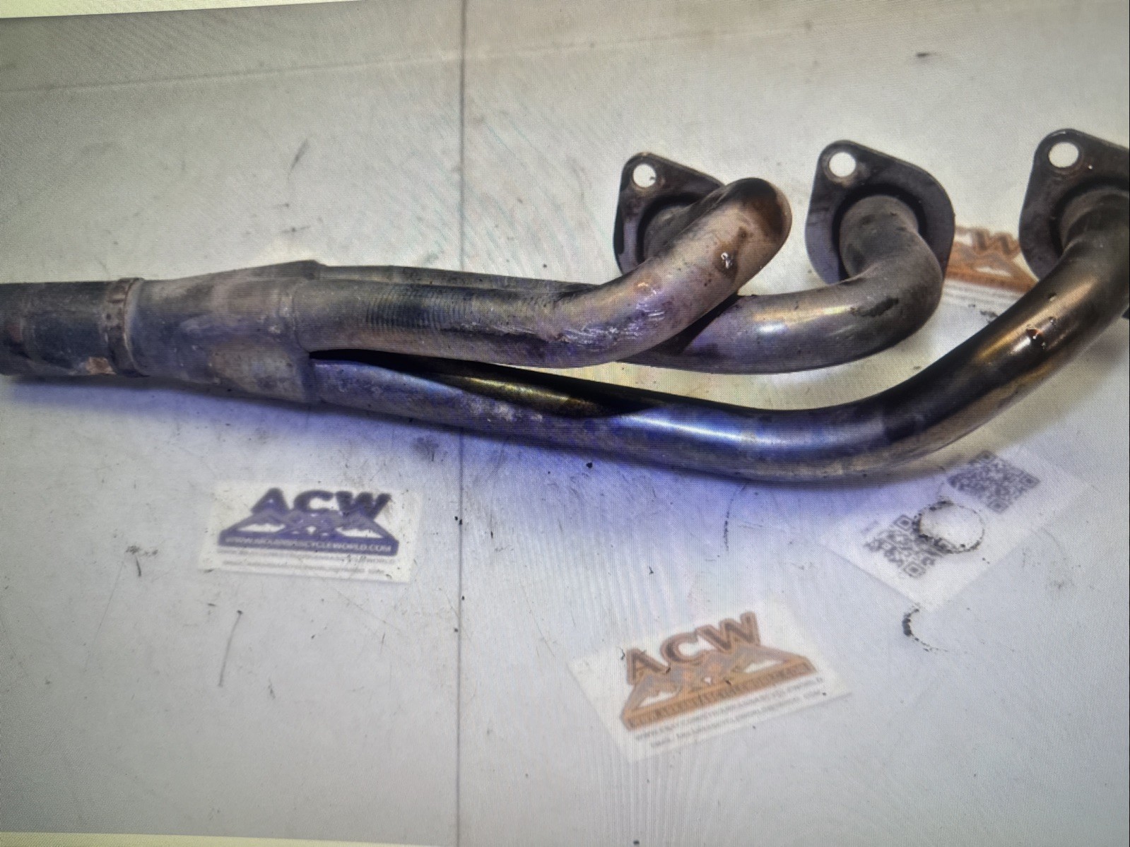 V1-6 Engine Motor Exhaust Header Pipe 1991 BMW K75 K 75 91 Motorcycle