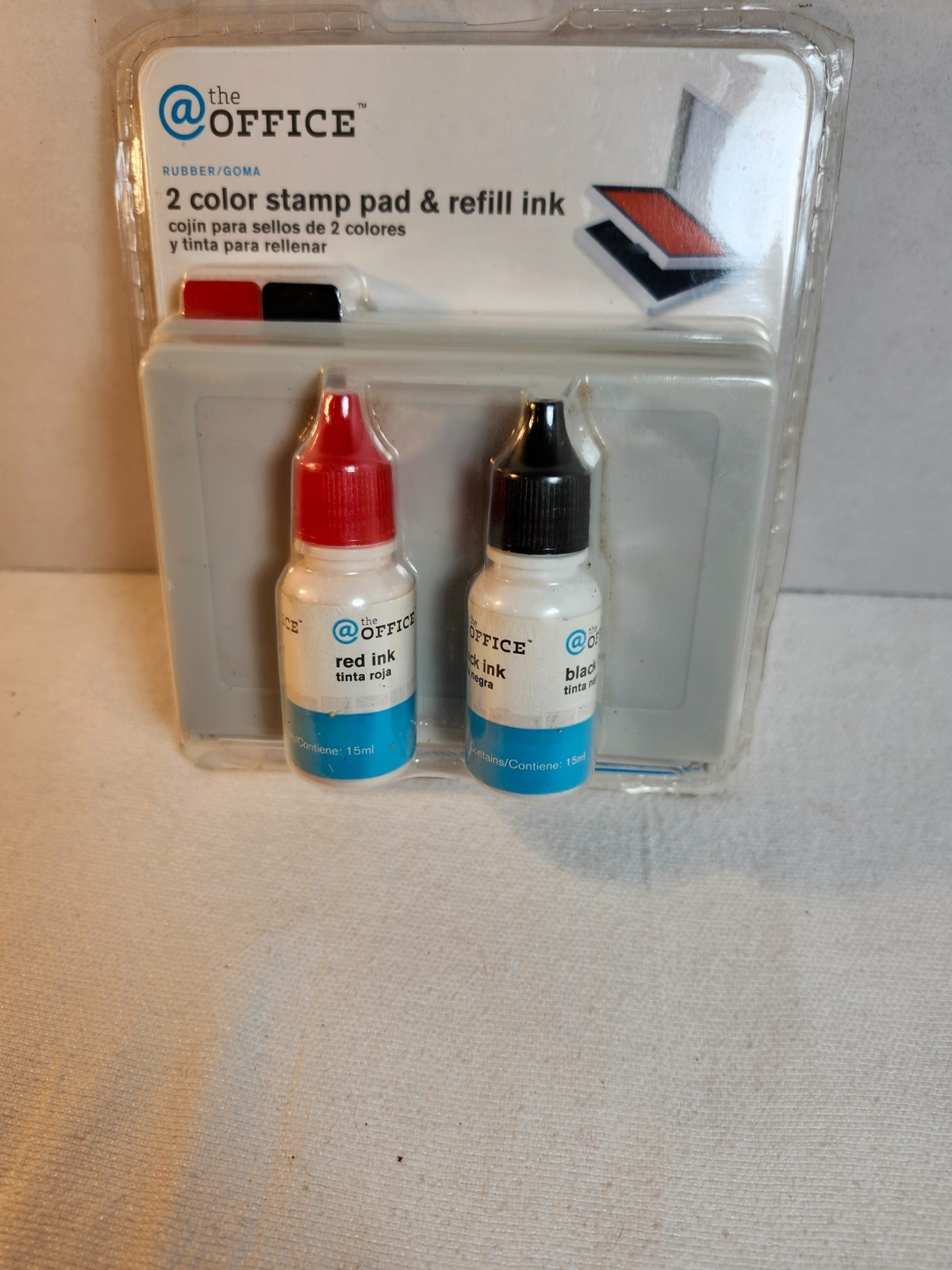 @ THE OFFICE 2 COLOR STAMP PAD & REFILL INK