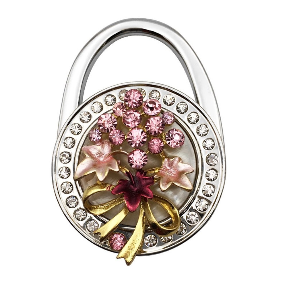 Beautiful Grape Style Premium Foldable Handbag Bag Purse Hanger Table Hook Ho...