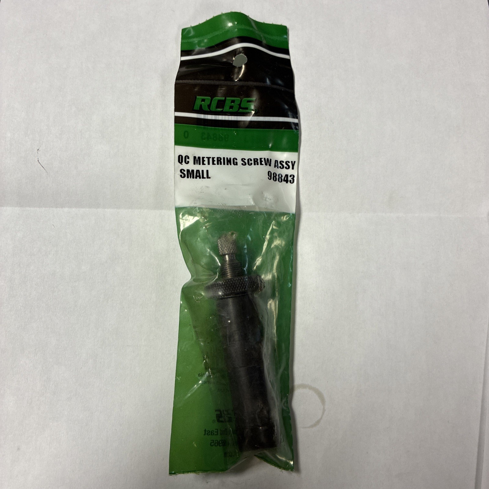 RCBS SMALL Quick Change Powder Measure Metering Screw Assembly # 98843