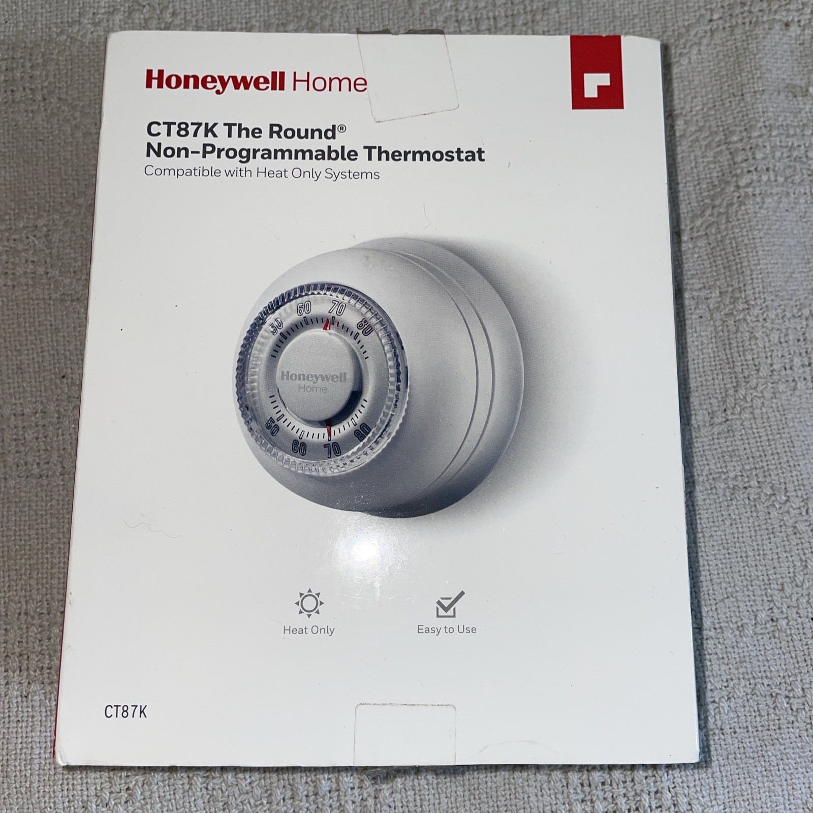 Honeywell Home  CT87K The Round Non-Programmable Thermostat Heat Only