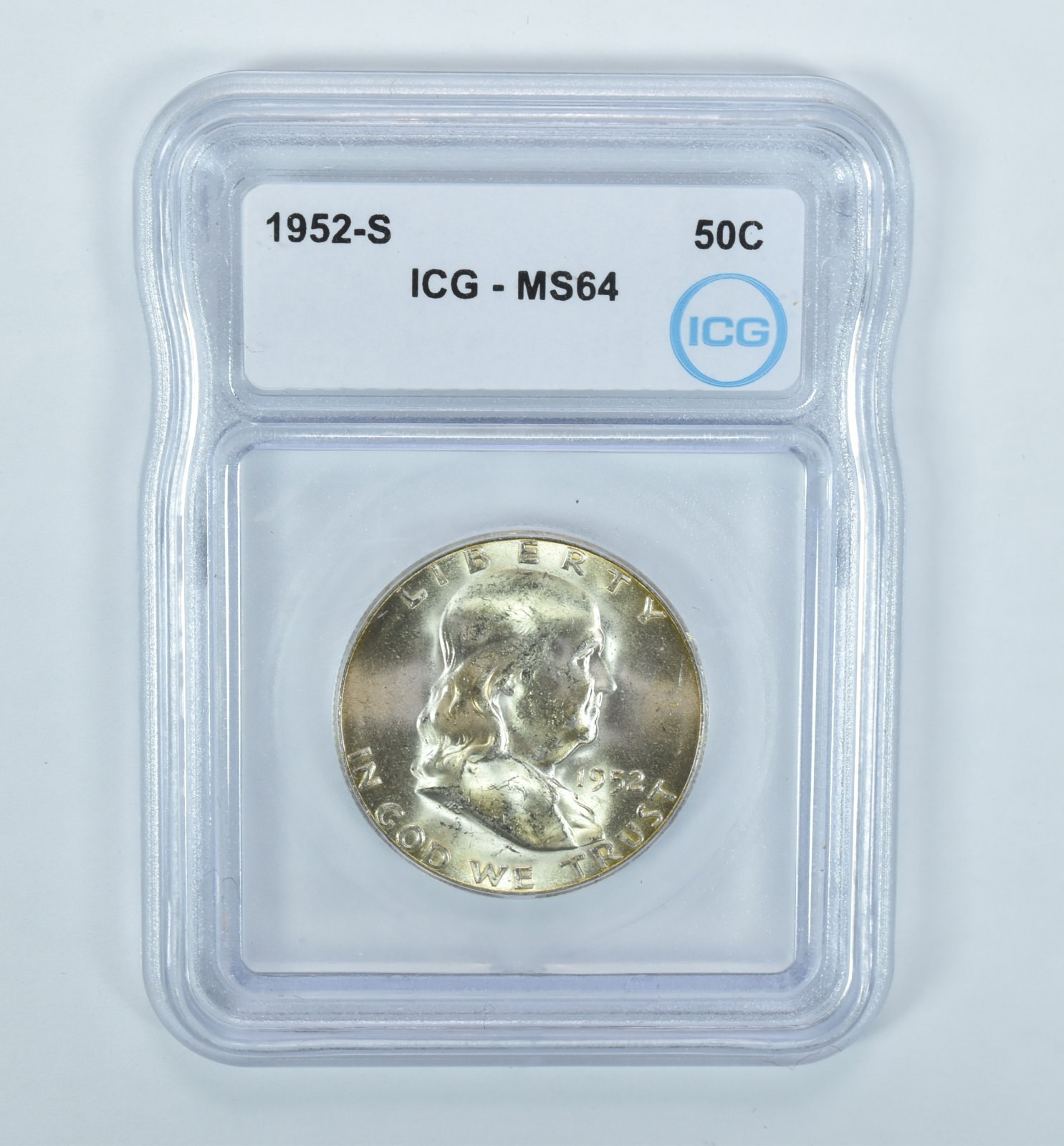 1952-S Franklin Half Dollar MS64 ICG