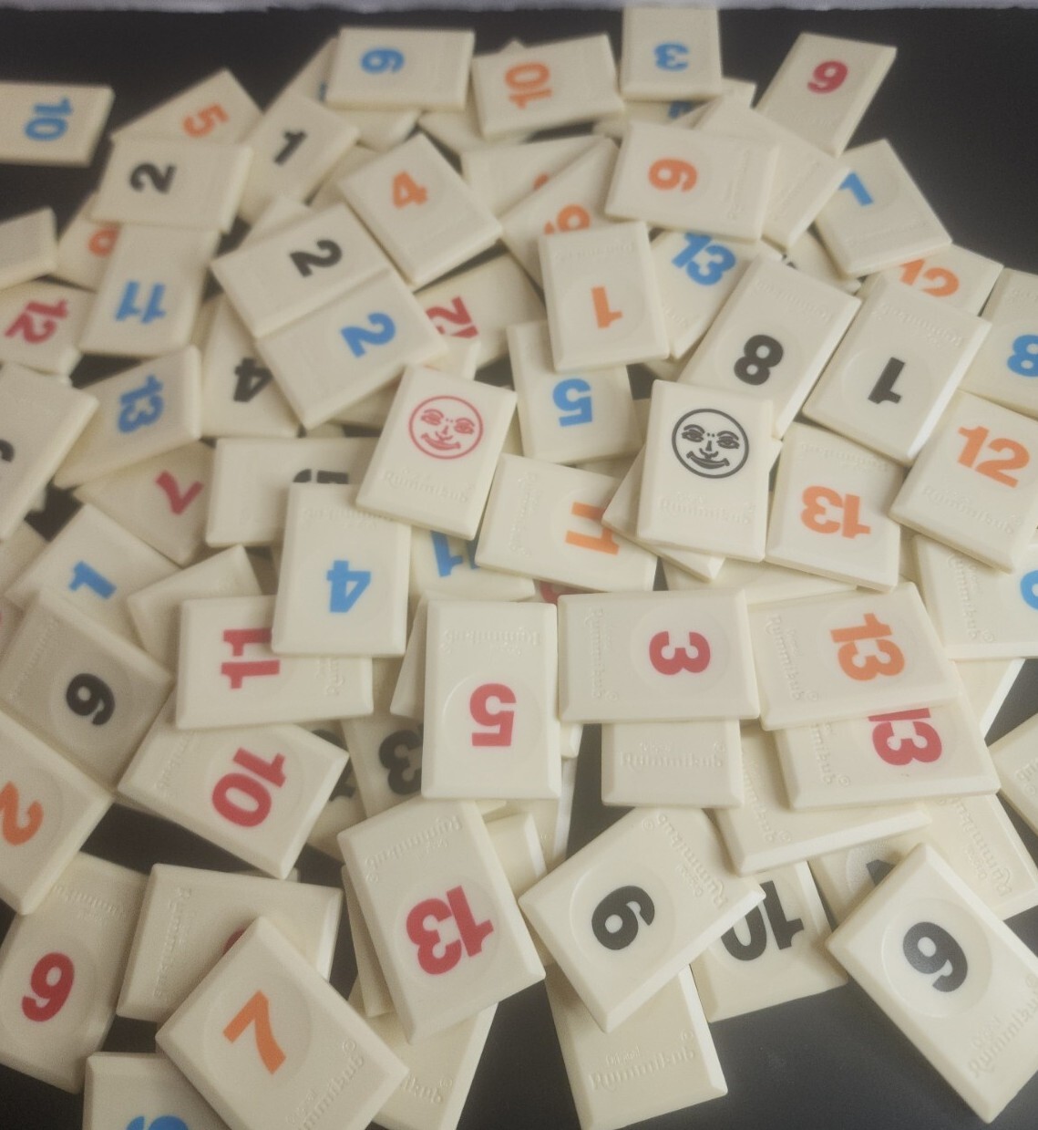 Rummikub Tiles Individual Engraved Back Replacement Game Pieces U PICK Off White