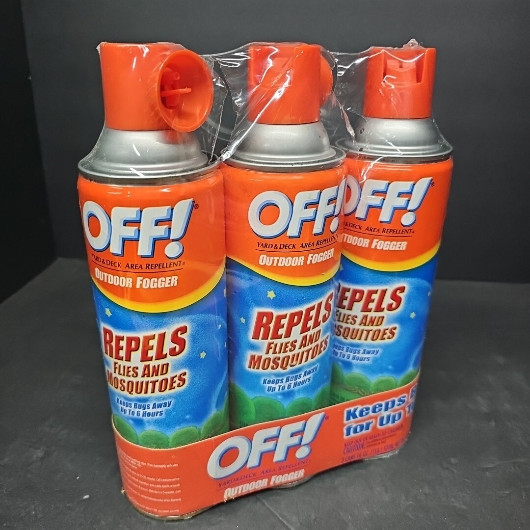 3Pack OFF Backyard Pretreat Outdoor Fogger Repels Mosquitoes & Flies 16 oz
