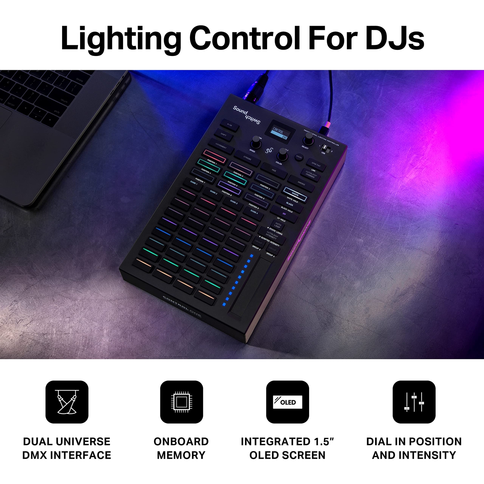Control One – Professional DMX DJ Lighting Controller with 3 Months SoundSwit...