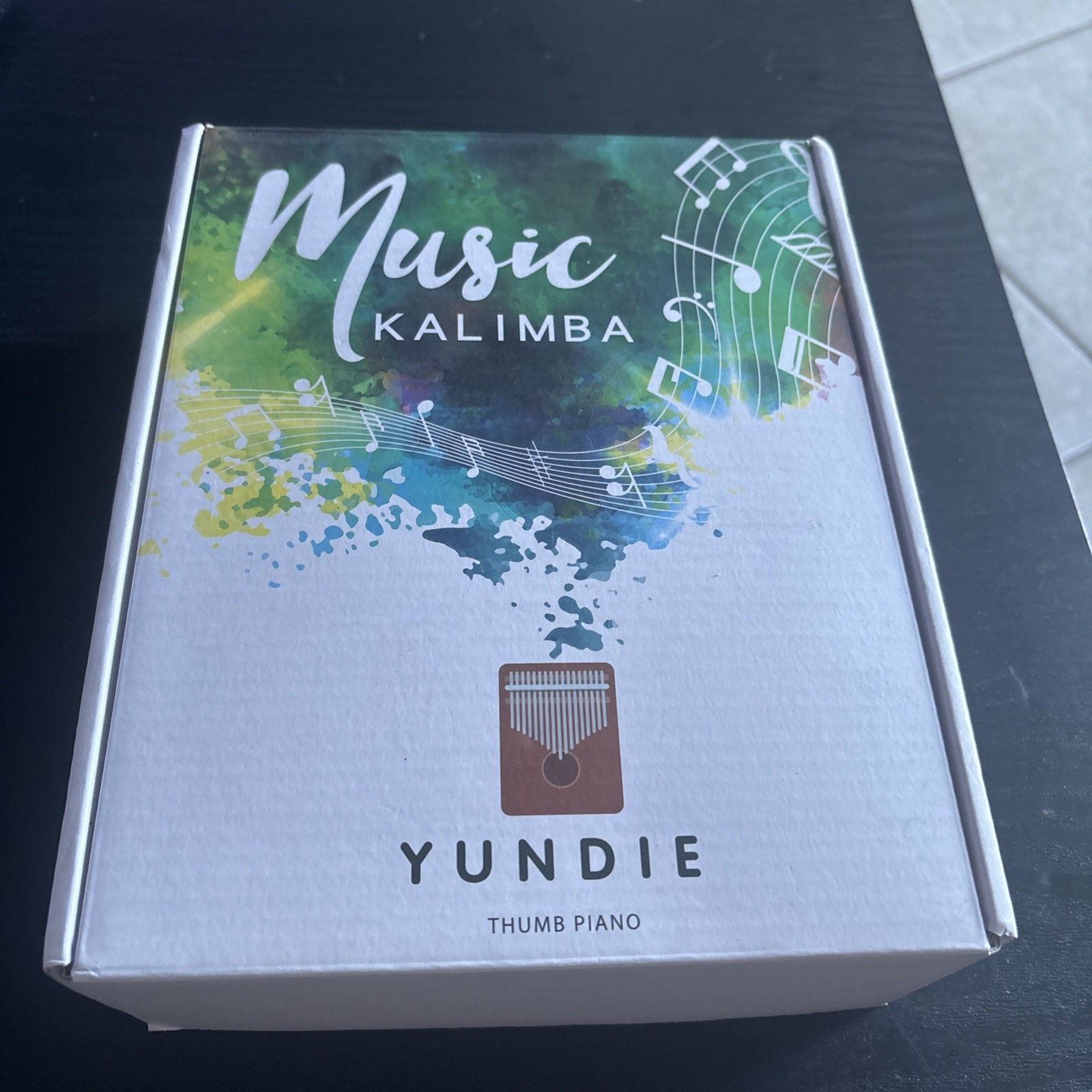 Kalimba Thumb Piano YUNDIE Portable 17 Keys Mbira Finger Piano 17keys Brown New