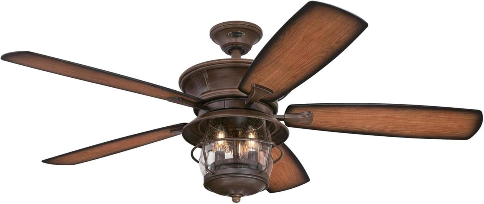 Brentford 52" Indoor Ceiling Fan with Light - Aged Walnut Finish