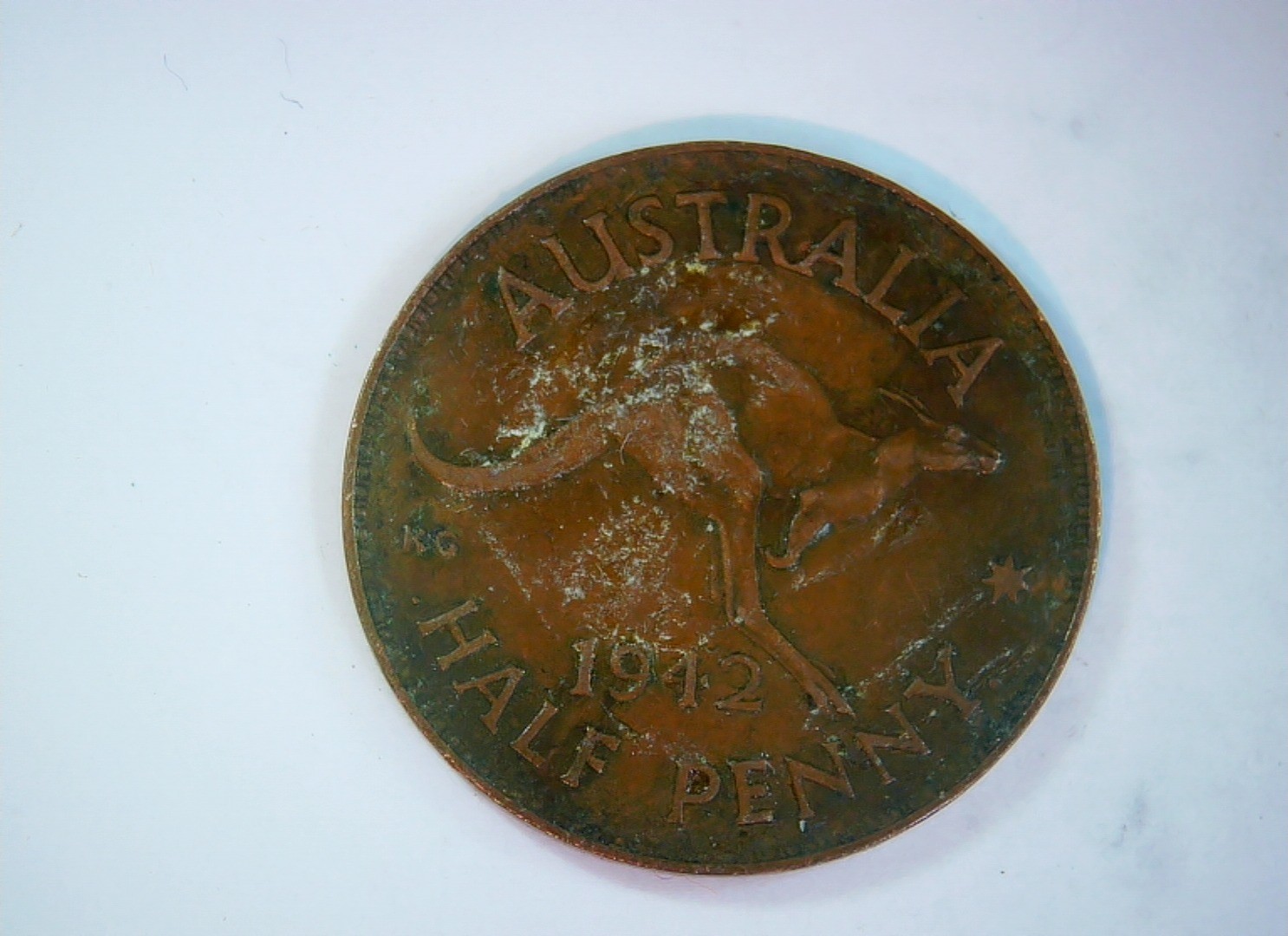 Australia 1942 Half Penny George VI Halfpenny (Kangaroo reverse) Coin