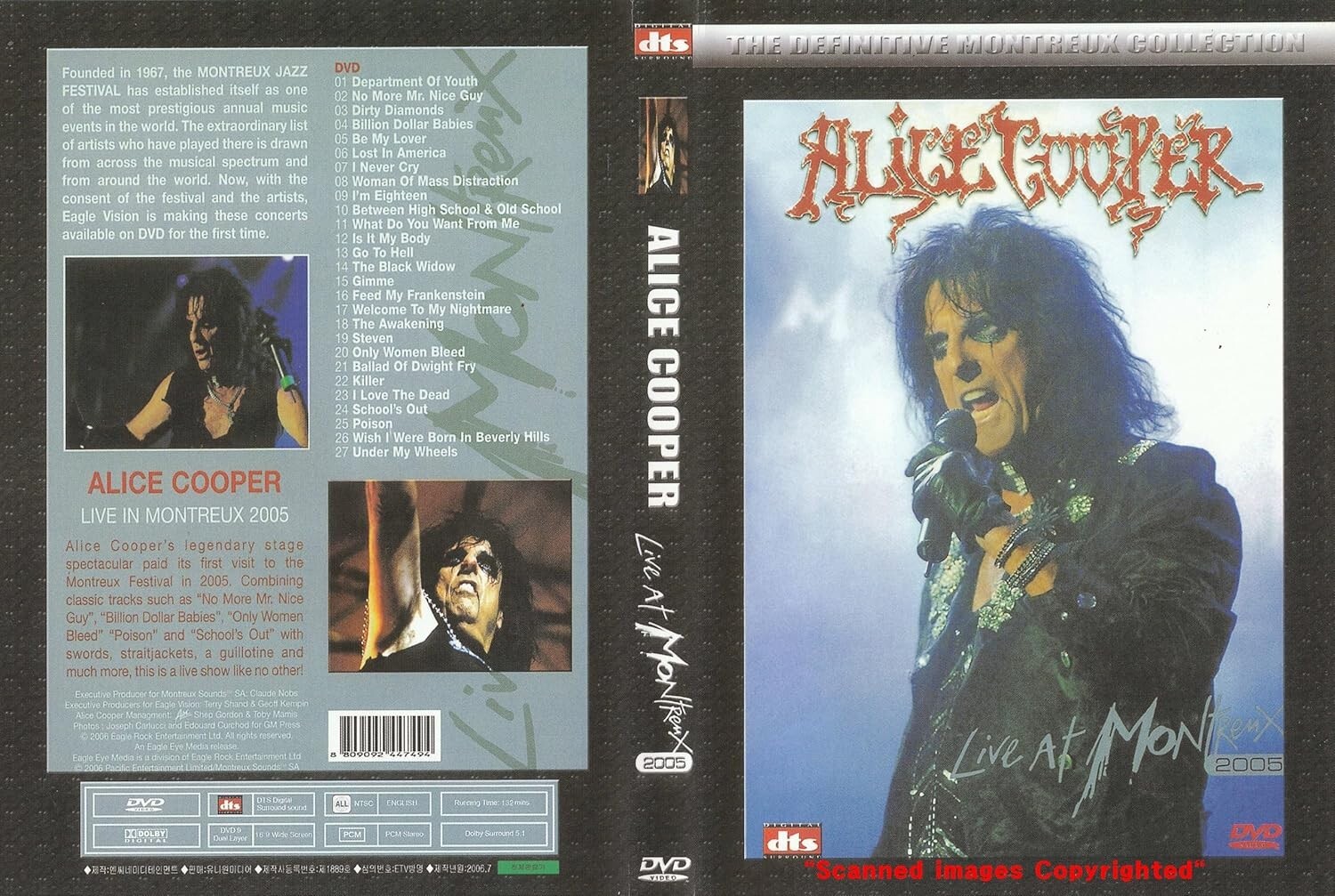 Alice Cooper: Live At Montreux (2005) NEW DVD SAMEDAY FREE SHIP USA