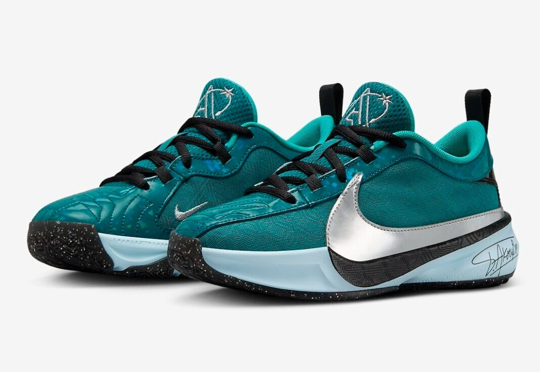 Nike Zoom Freak 5 (GS) All-Star Basketball Shoes Geode Teal FN1356-300 Youth NEW