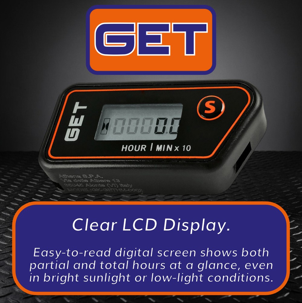 GET GK-GETHM-0001 Smart SOS Wireless Hour Meter & Crash Alert System