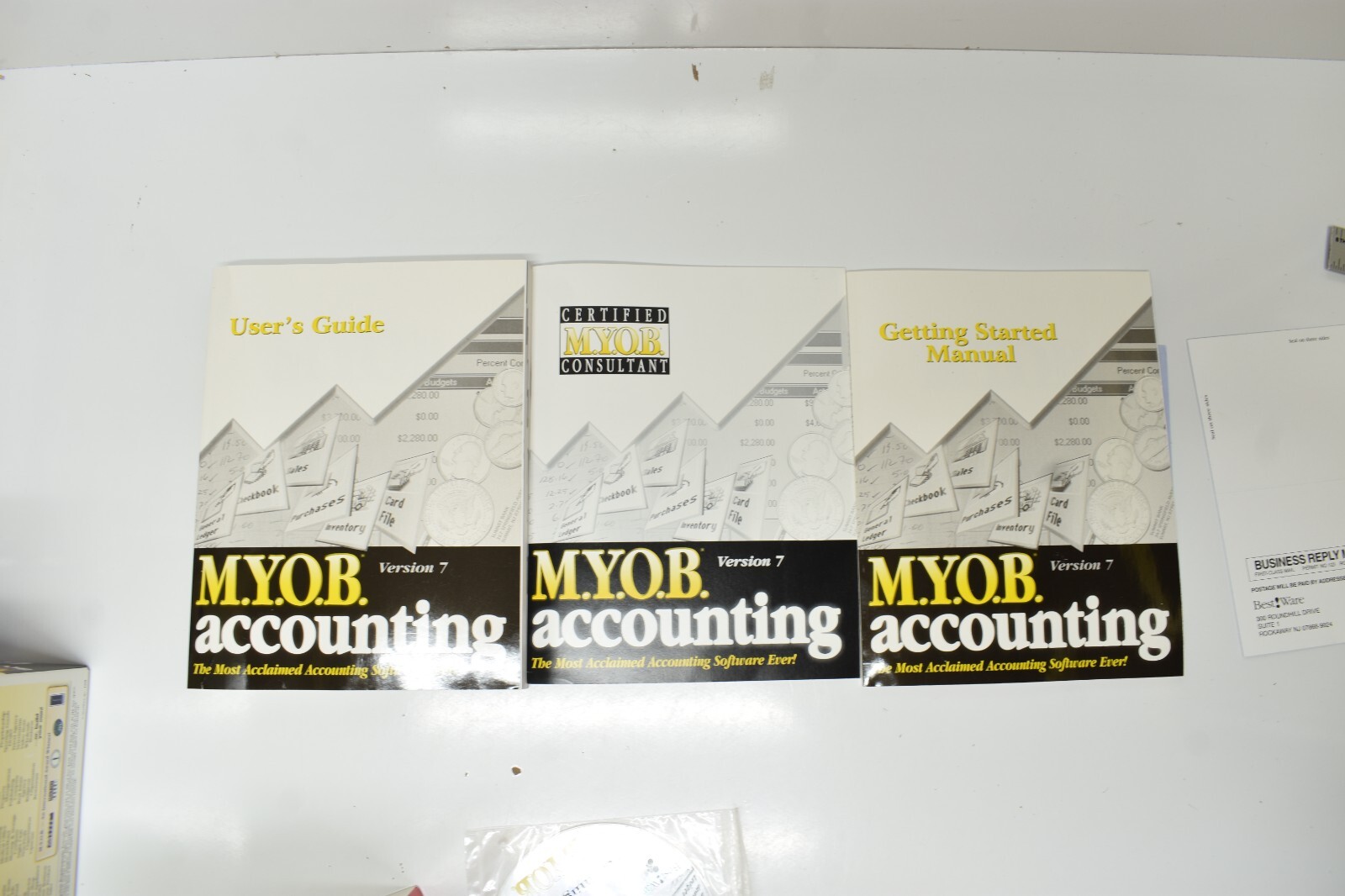 M.Y.O.B Accounting Payroll Software 1996 Macintosh CD-ROM Version 7 New Open Box