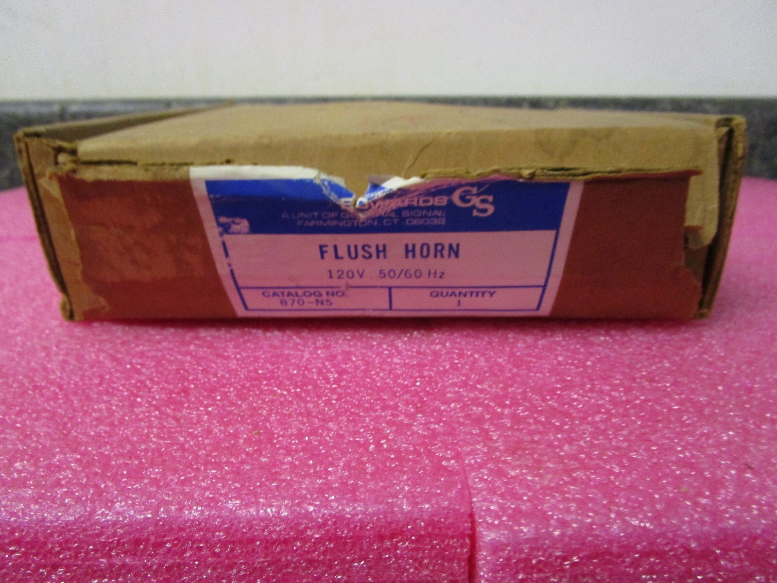 870-N5 Edwards Flush Horn - New Open Box