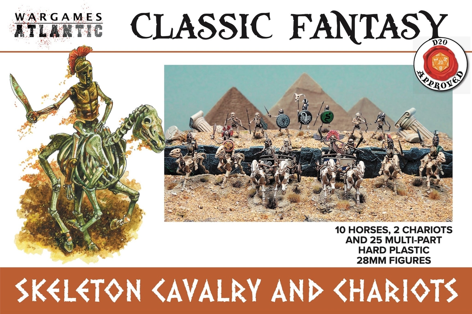 Classic Fantasy: Skeleton Cavalry and Chariots by Wargames Atlantic