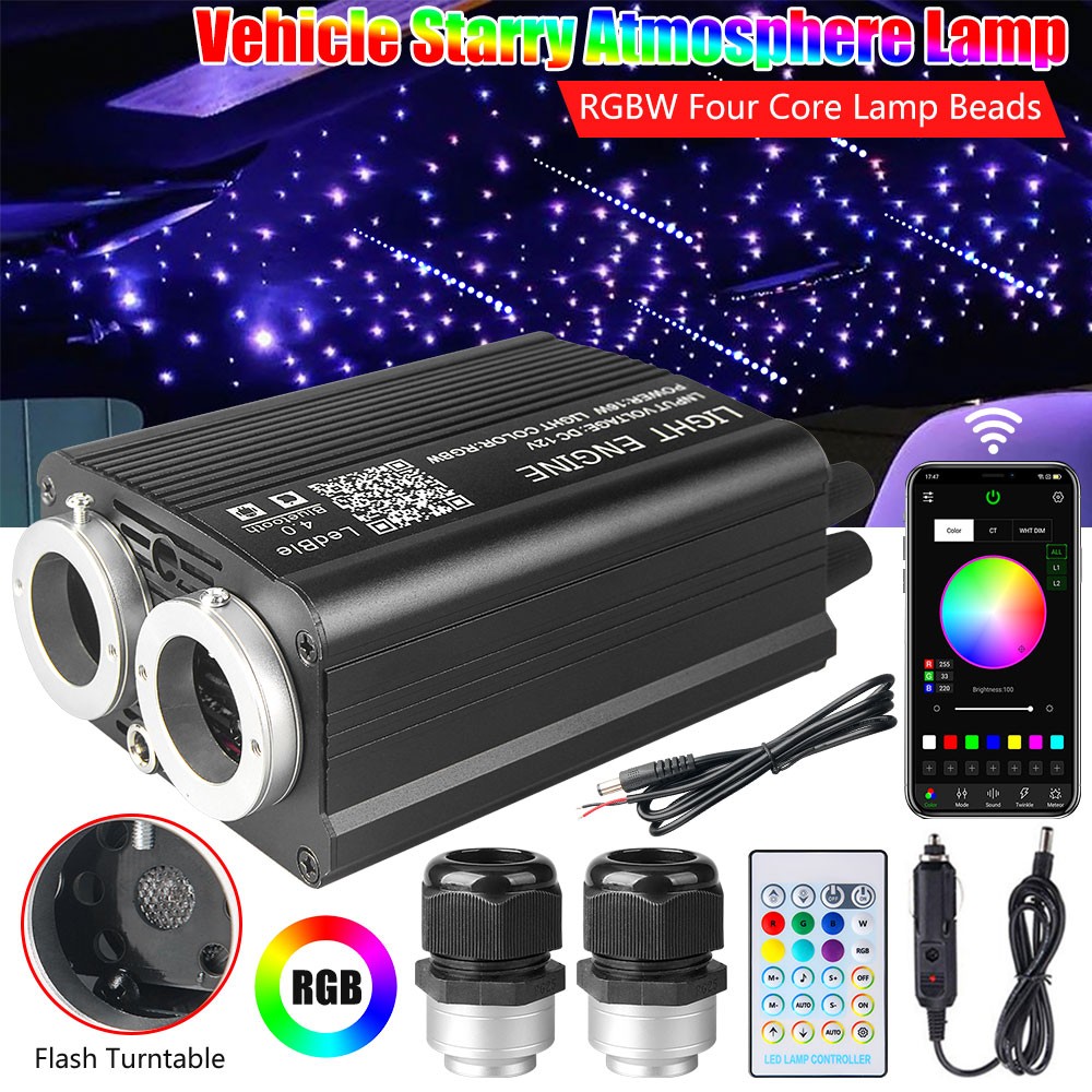 Home Car Headliner Star Light Roof Meteor & Twinkle Ceiling Lights Fiber Optics