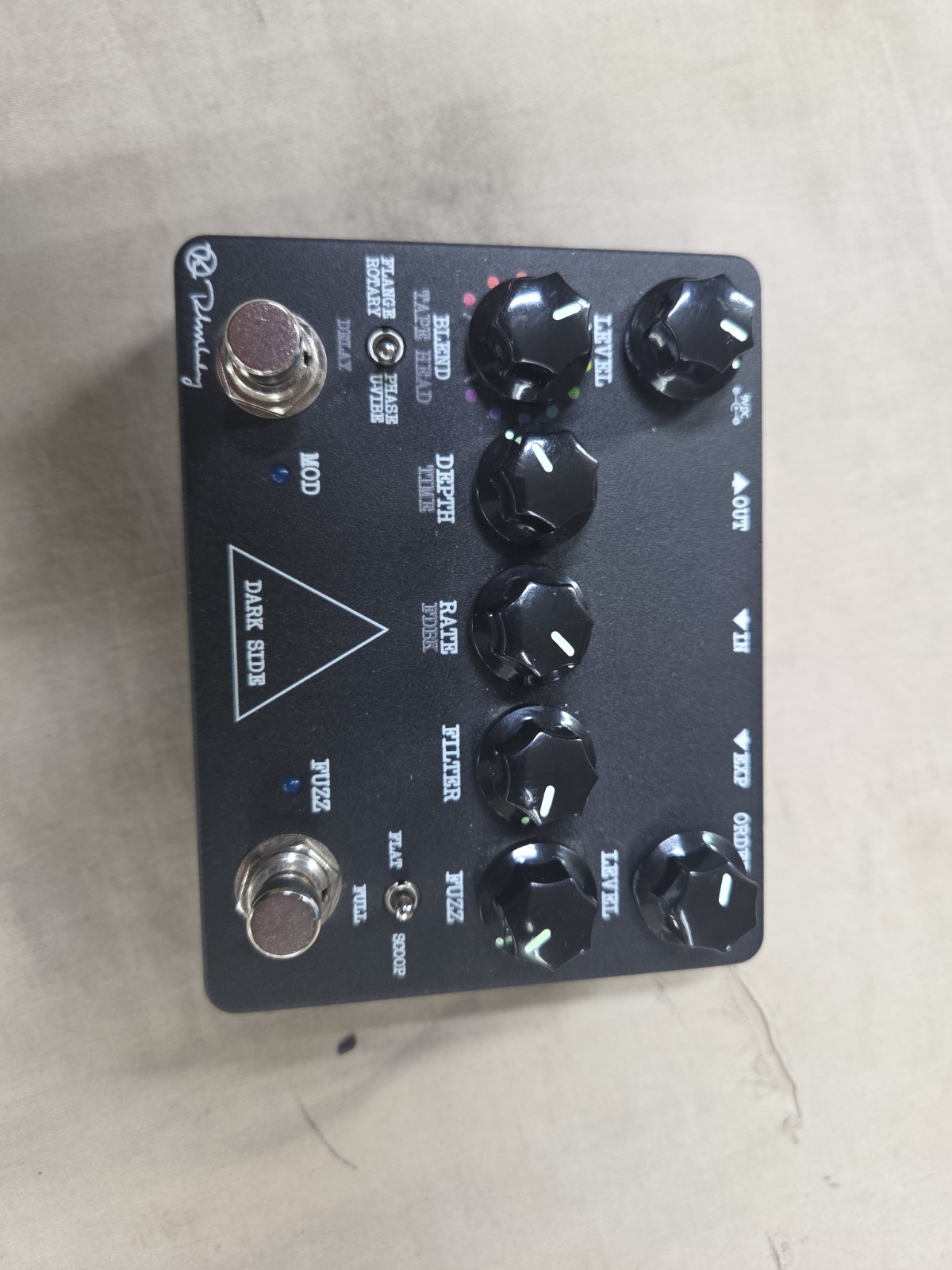 Keeley Dark Side Workstation V2 Multi-Effects Pedal OpAmp Muff Mistress Uni Vibe