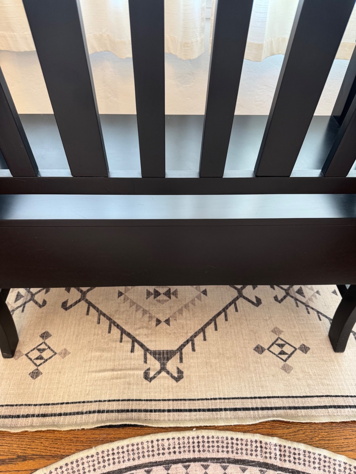 Solid Wood Slat Back Storage Bench Seats Two (ASSEMBLED)